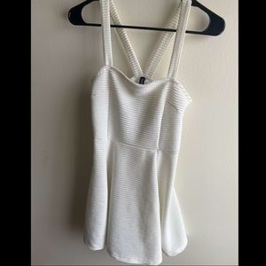 H&M-Divided-White A-Line Dress